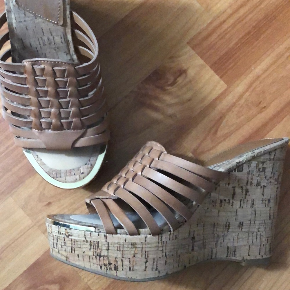 ALDO Platform Cork Wedge Heeled Sandal